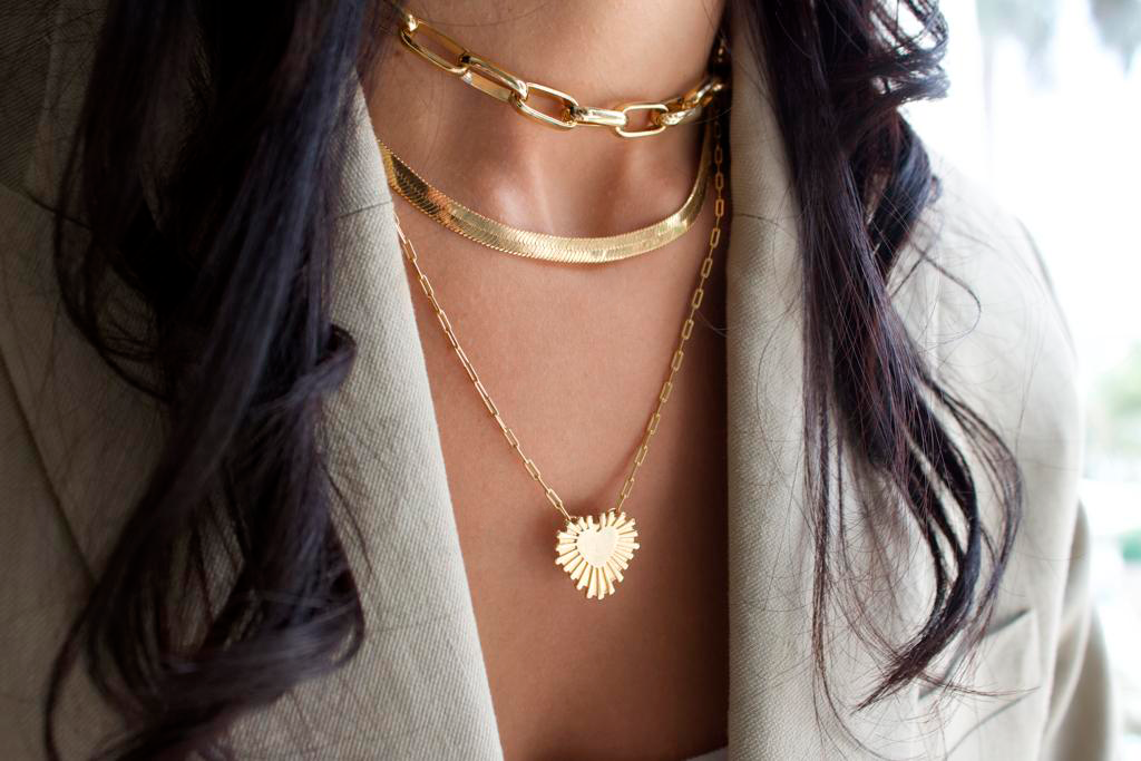 Heart Love Necklace (F12A)-1