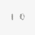 Triple Cubic Huggie Earring-4