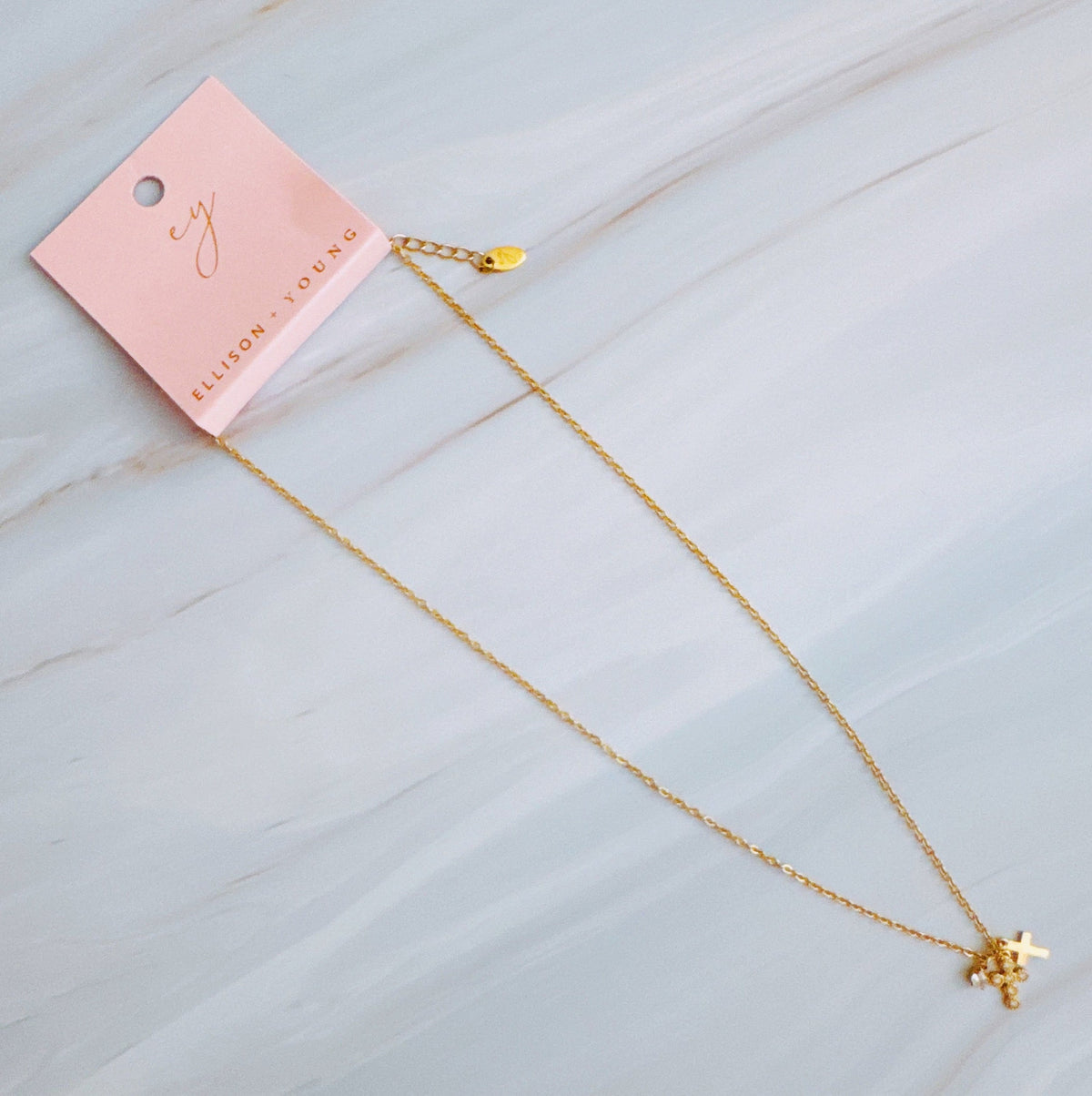 Forever Duo Cross Necklace-3