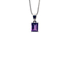 Blue Topaz Pendant in .925 Sterling Silver - KSP 39138-1