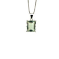 Green Amethyst Pendant in .925 Sterling Silver - KSP 36905-0