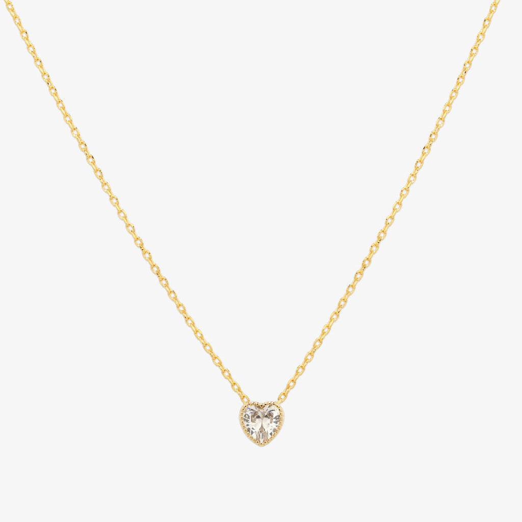 Heart cubic necklace-0