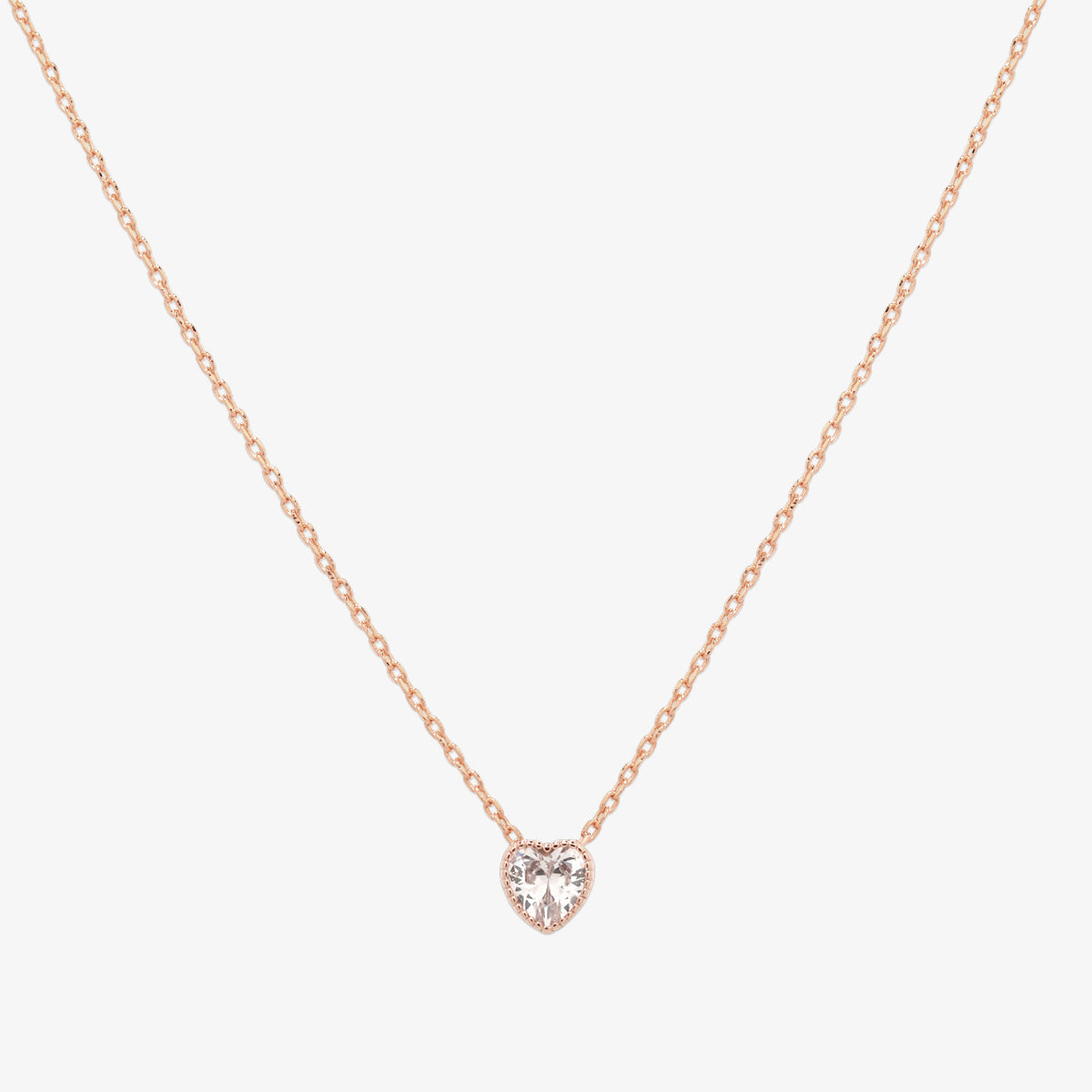 Heart cubic necklace-4