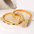 Baguette Gemstone Cuff Bracelet-0