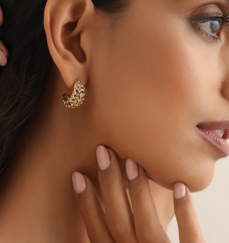 Signature Pavé Dome Hoops-2