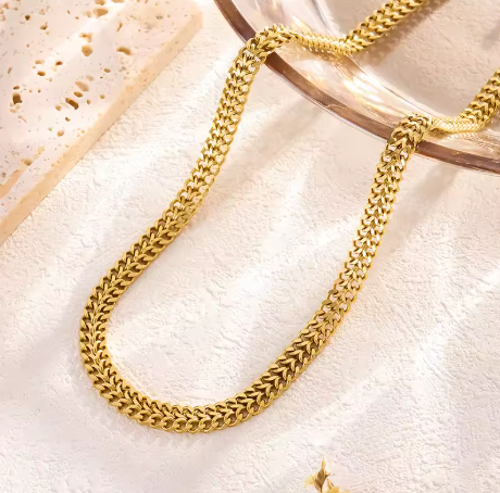 Signature Bold Flat Chain Necklace-2