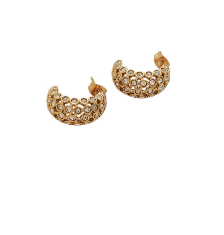Signature Pavé Dome Hoops-1